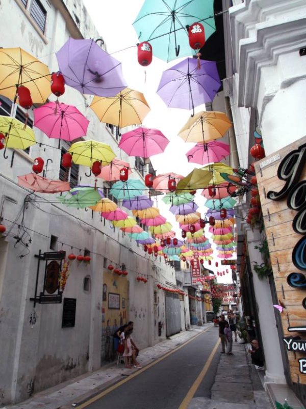 The nolstalgic best known of (Sam Lai Hong-third concubine lane)  market lane are decorated with colourful umbrella and chinese lantern attracting tourists in thronging the street for a photo oppurtunities.RONNIE CHIN/The Star